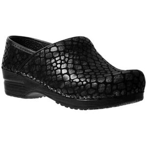 Sanita The Original Danish Clog Black Patterned Bridgette Clogs